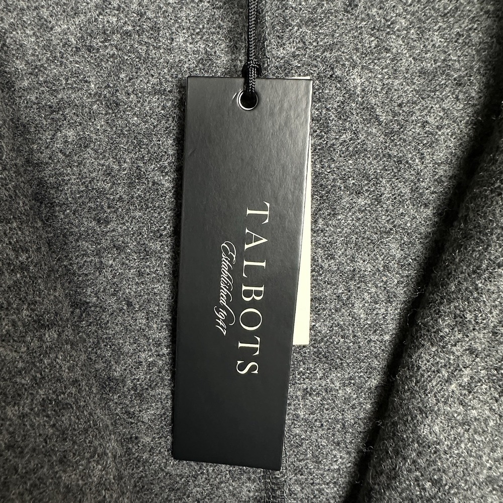 Talbots Blazer Jacket Women's Size 16 Gray Wool Blend Classic Career Pockets NWT - Picture 7 of 12